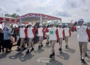 Regu Gerak Jalan PT TIMAH Juara I di Bangka Barat, Tunjukkan Kekompakan dan Disiplin